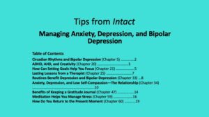 Cover of free e-book, "Tips from Intact"